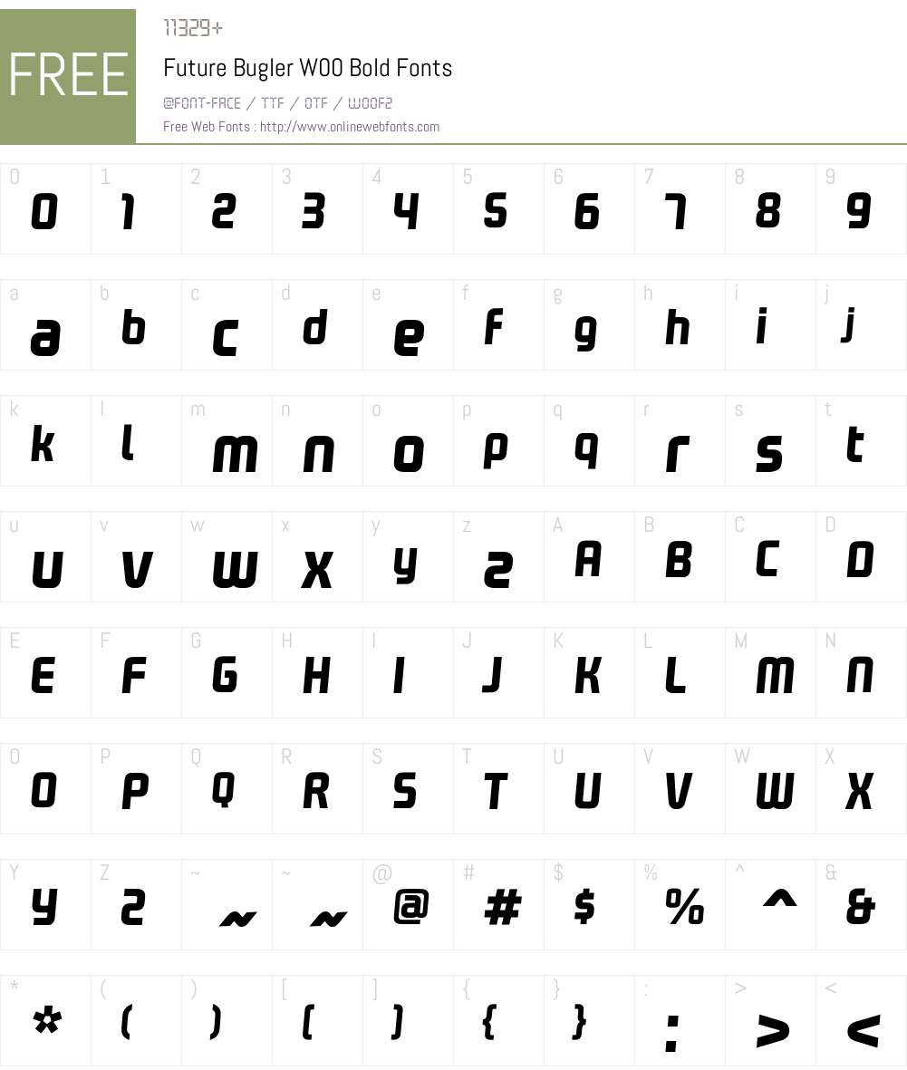 FutureBuglerW00-Bold Font Screenshots