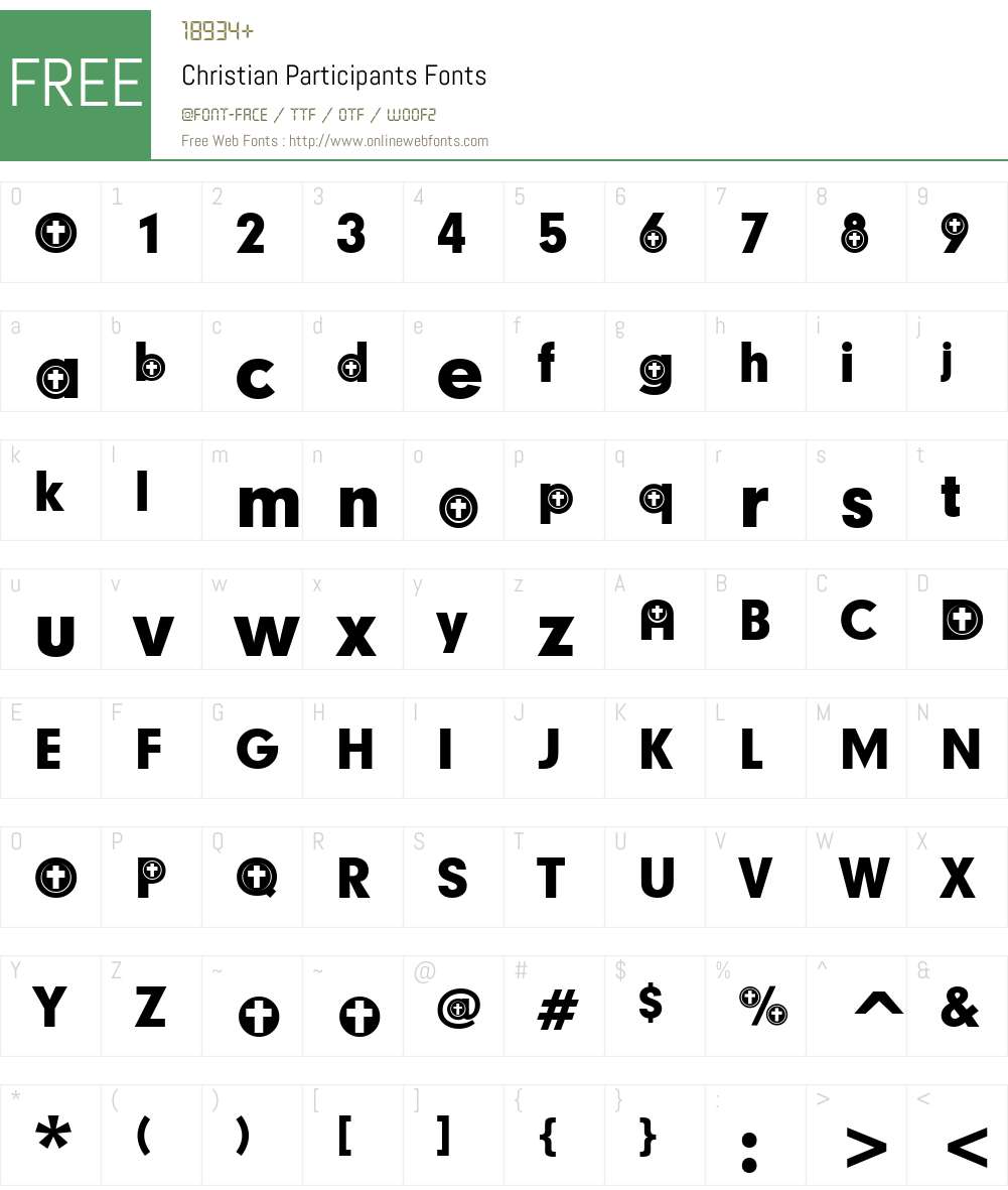 Christian Participants 1.00 Fonts Free Download - OnlineWebFonts.COM