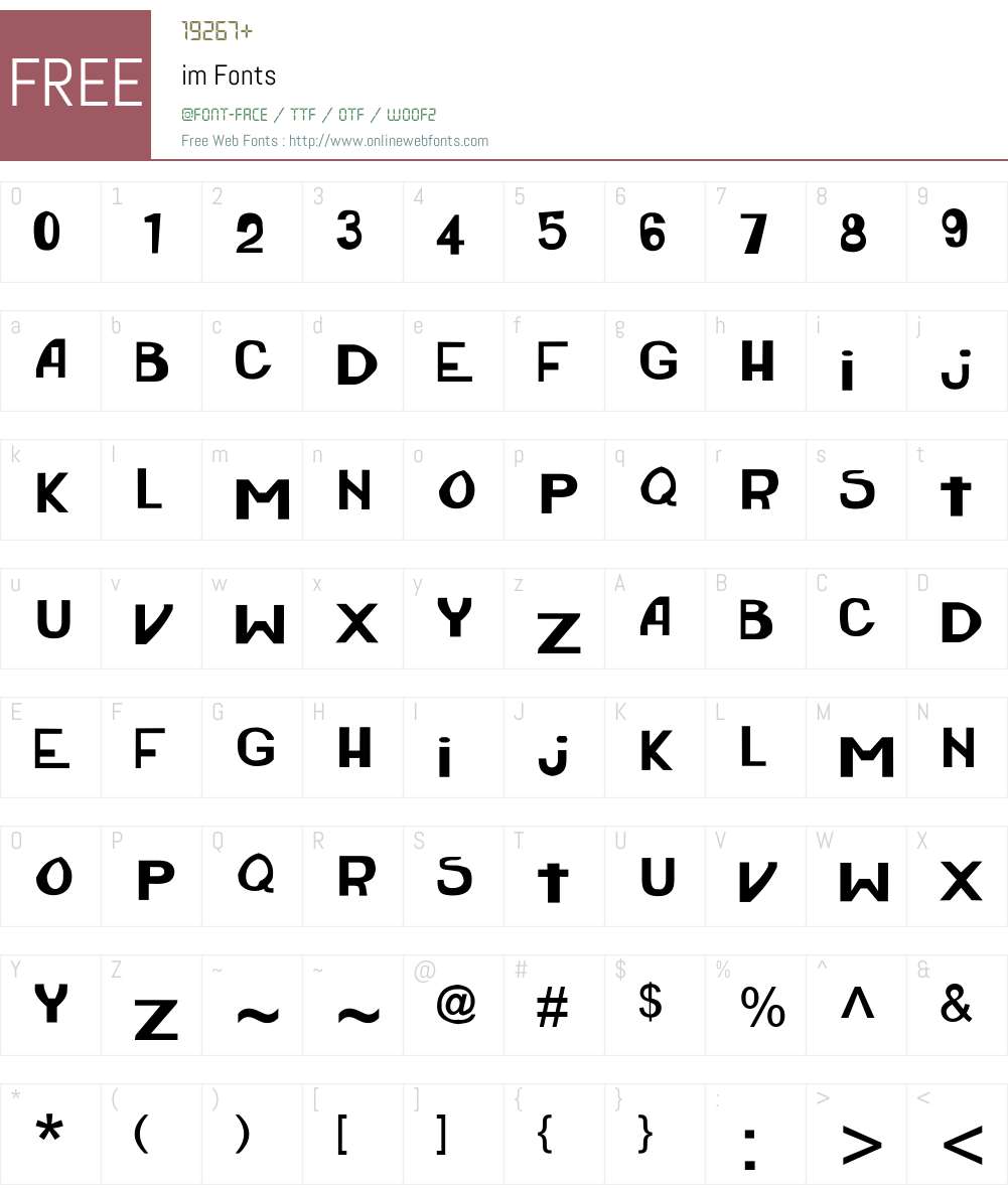 Aria Font Screenshots