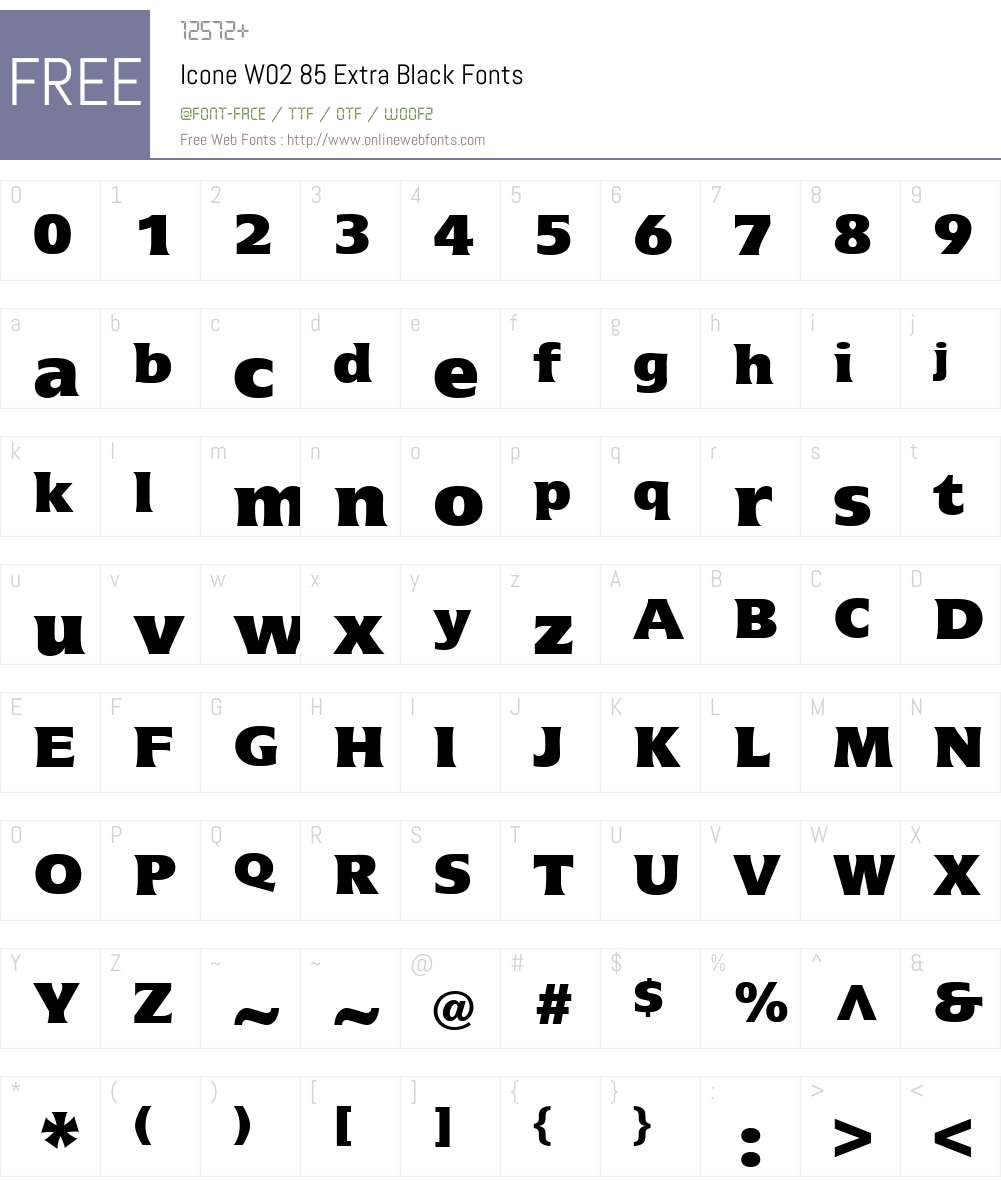 Icone Font Screenshots