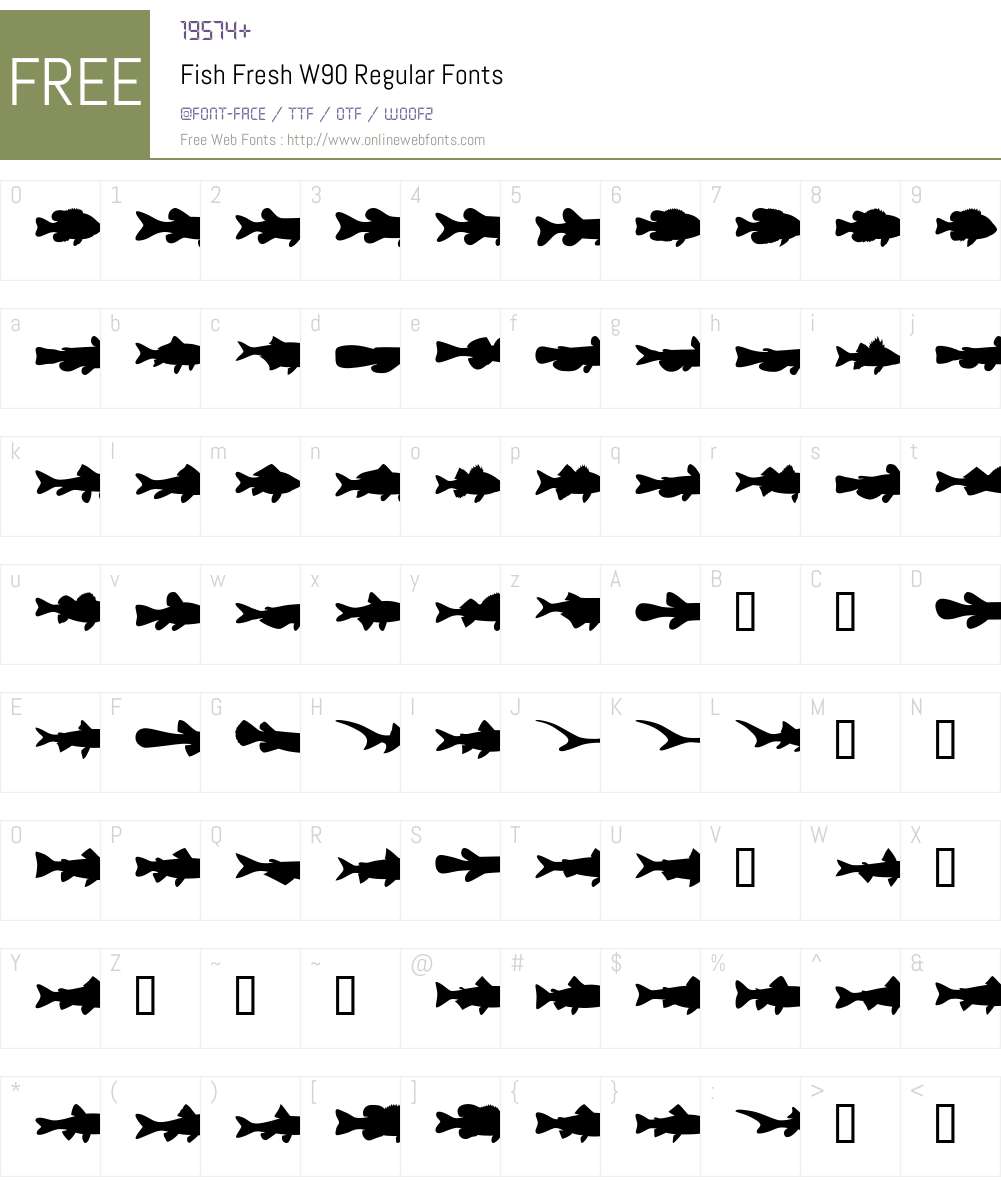 Fish Fresh Font Screenshots