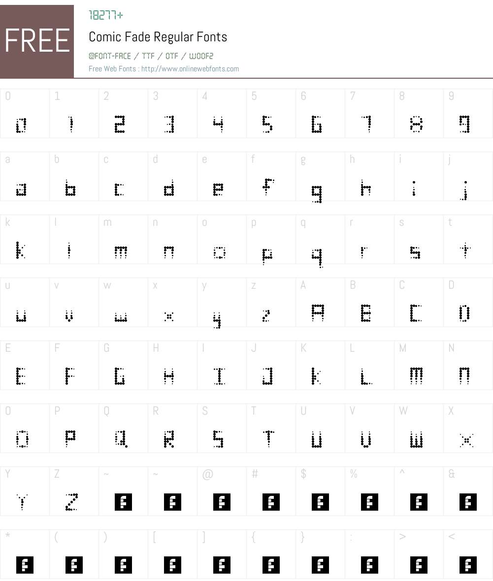 Comic Fade Font Screenshots