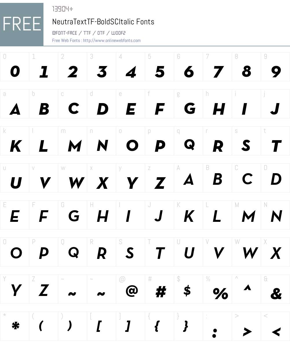 Neutra Text TF SC Font Screenshots