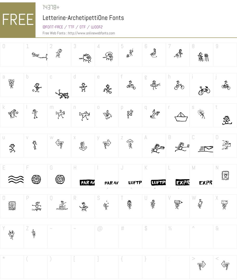 Letterine Font Screenshots