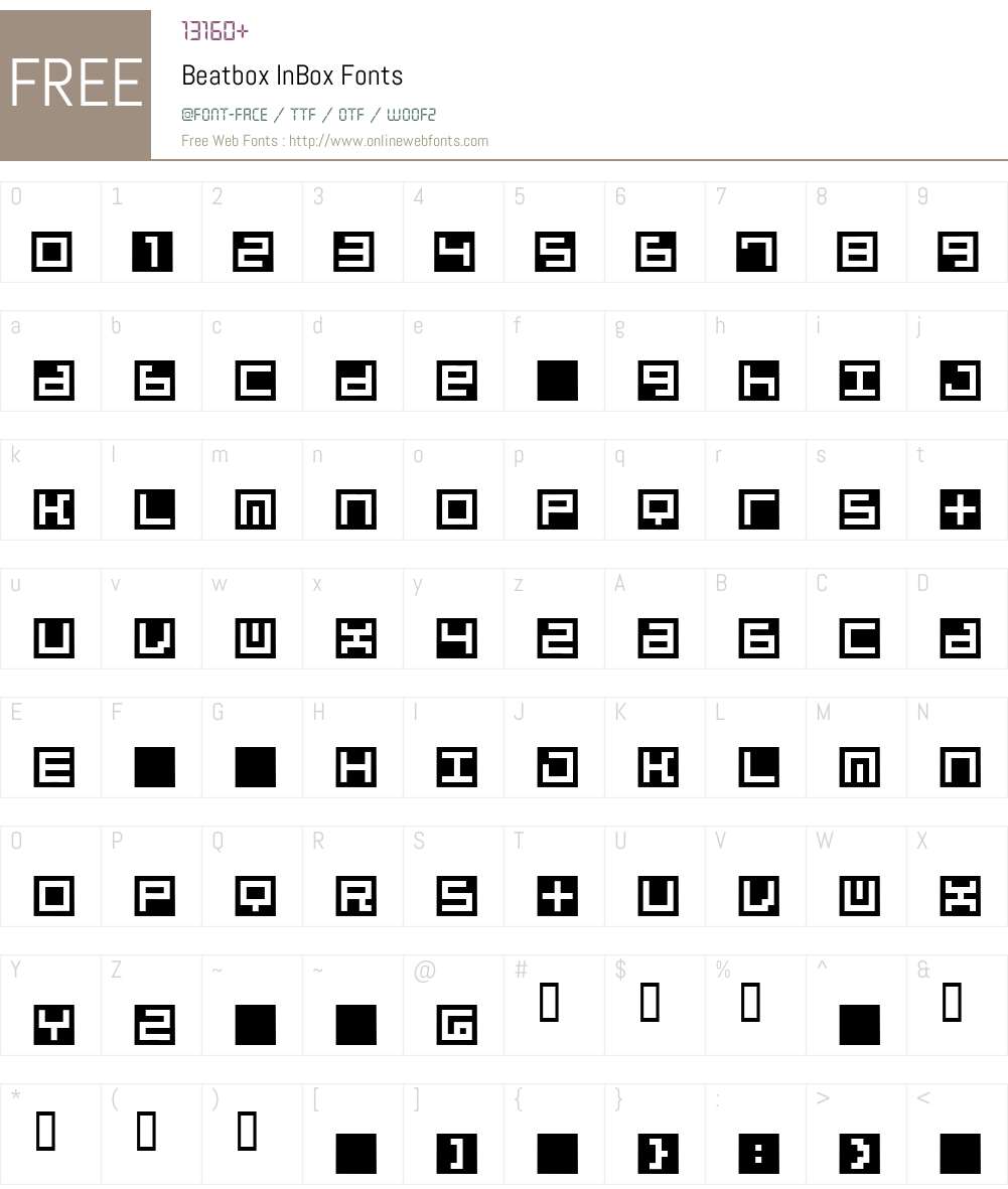 Beatbox Font Screenshots