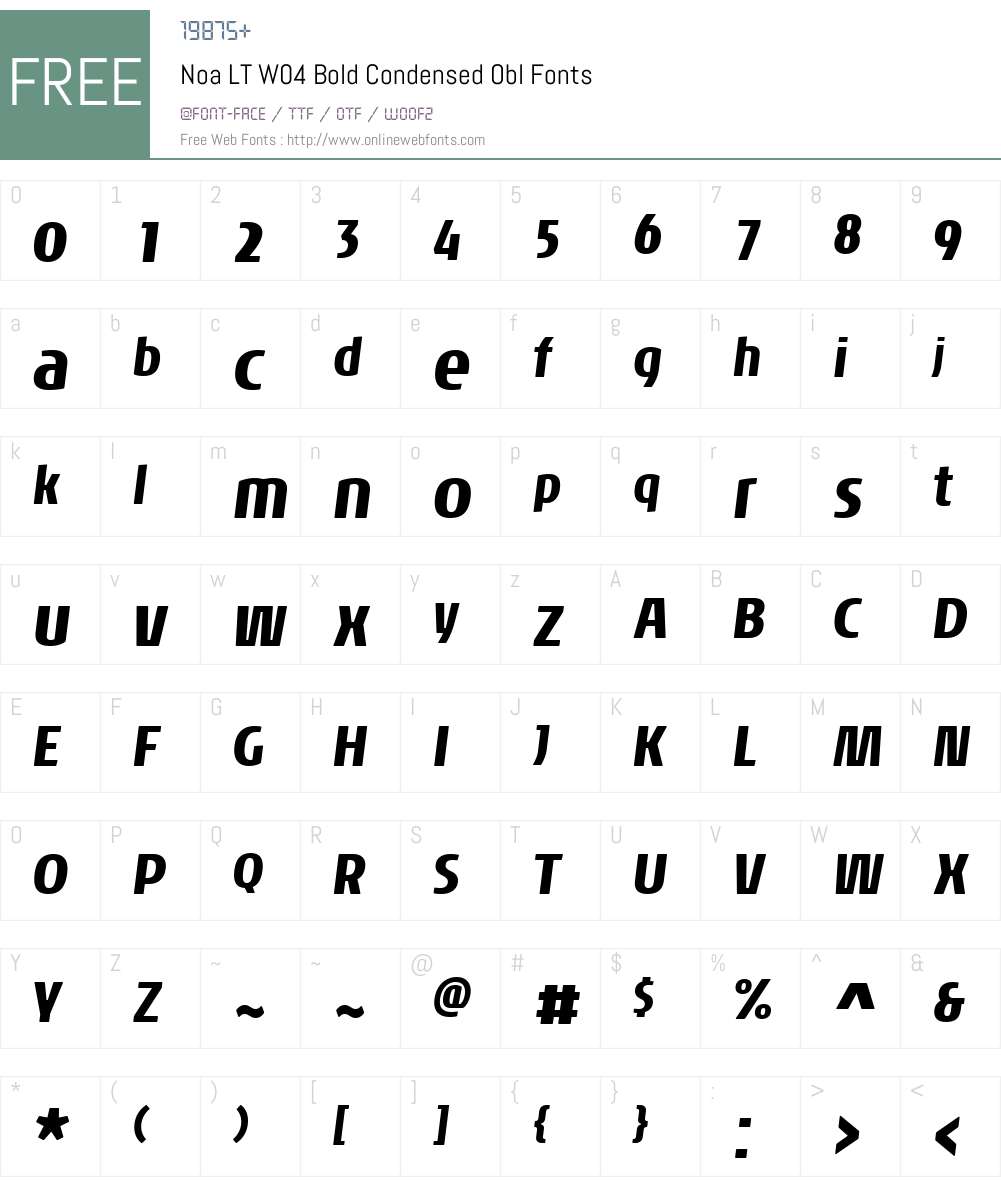 Noa Font Screenshots