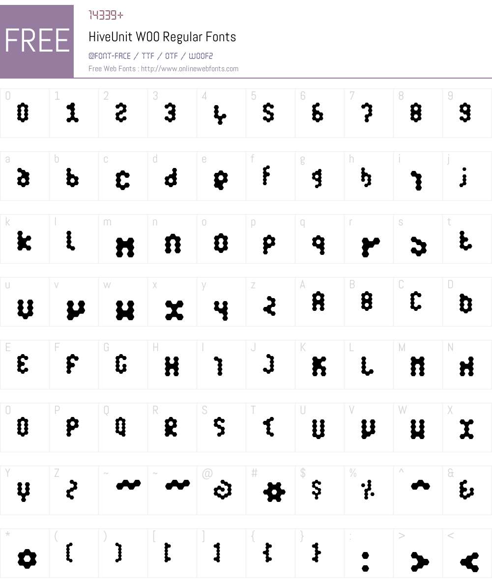 Hive Font Screenshots
