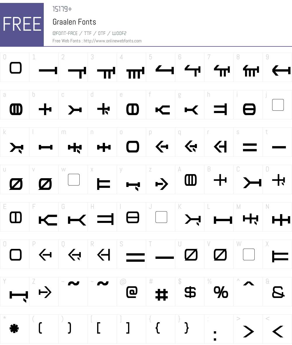 Graalen Font Screenshots