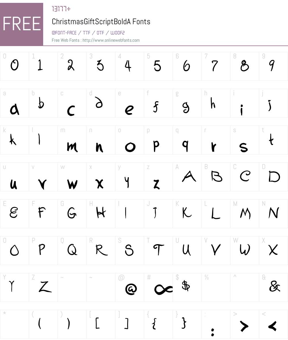 Christmas Font Screenshots