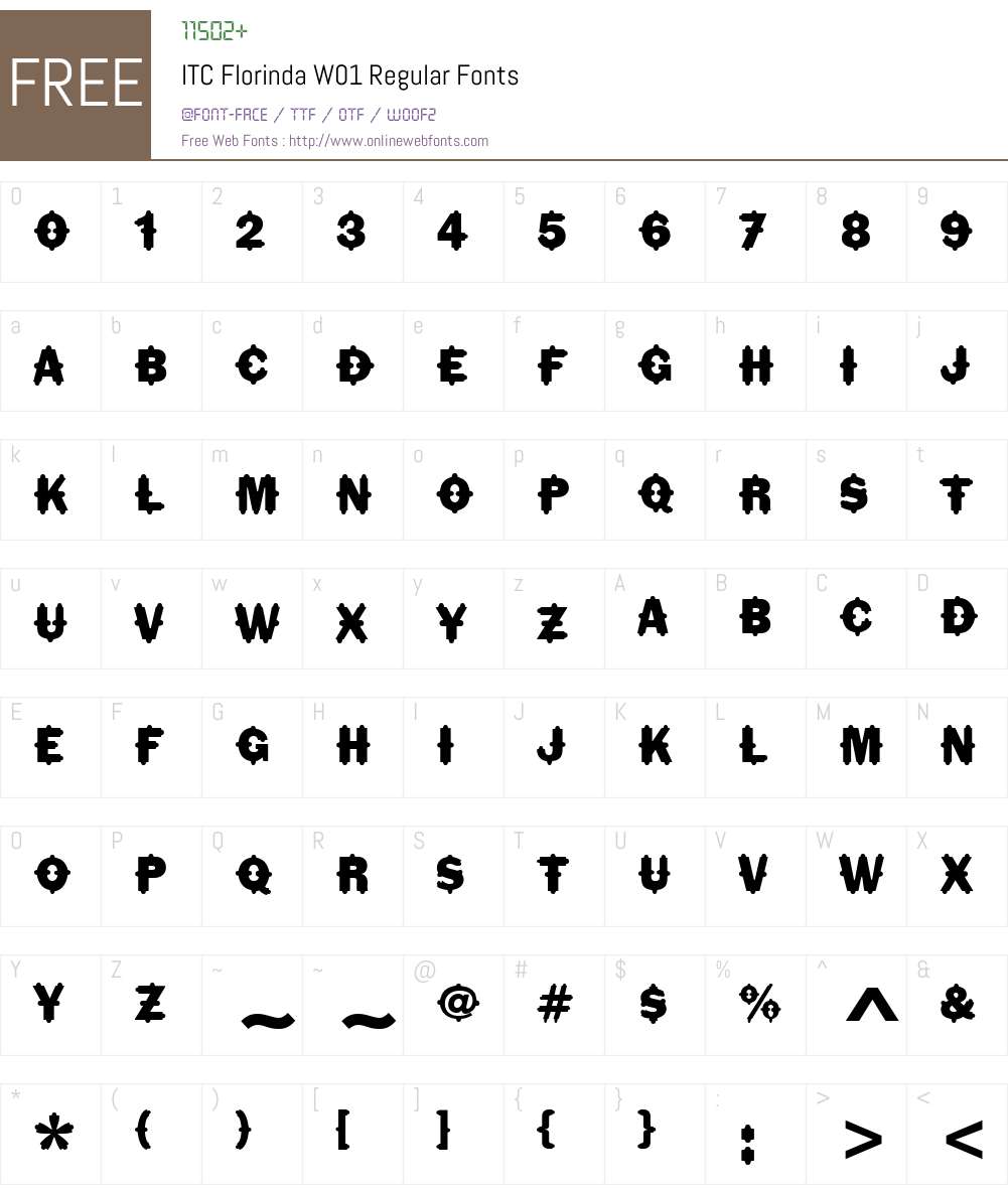 ITCFlorindaW01-Regular Font Screenshots