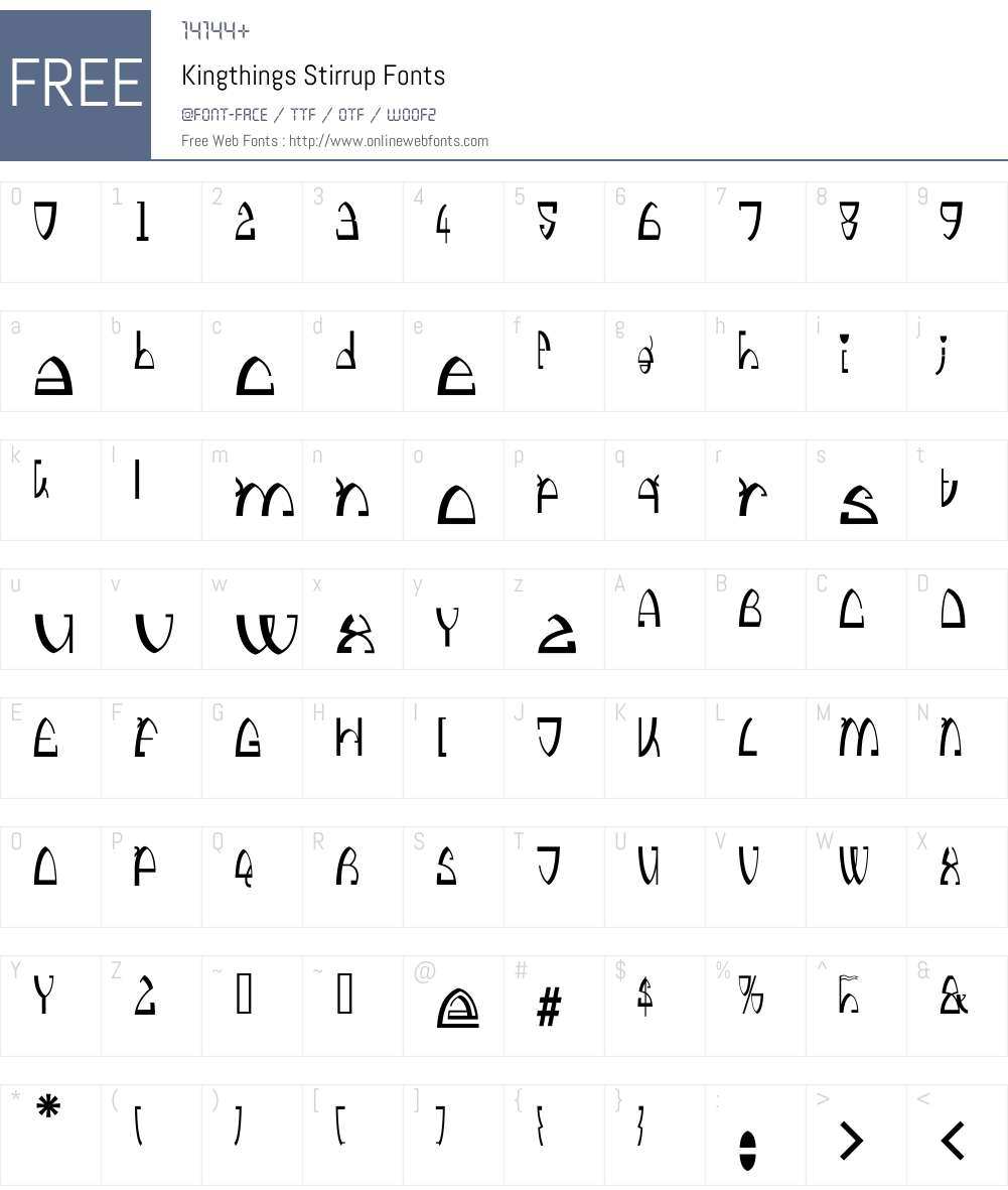 Kingthings Stirrup Font Screenshots