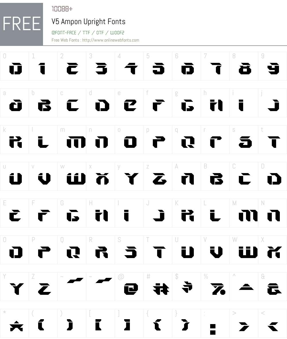 V5 Ampon Font Screenshots
