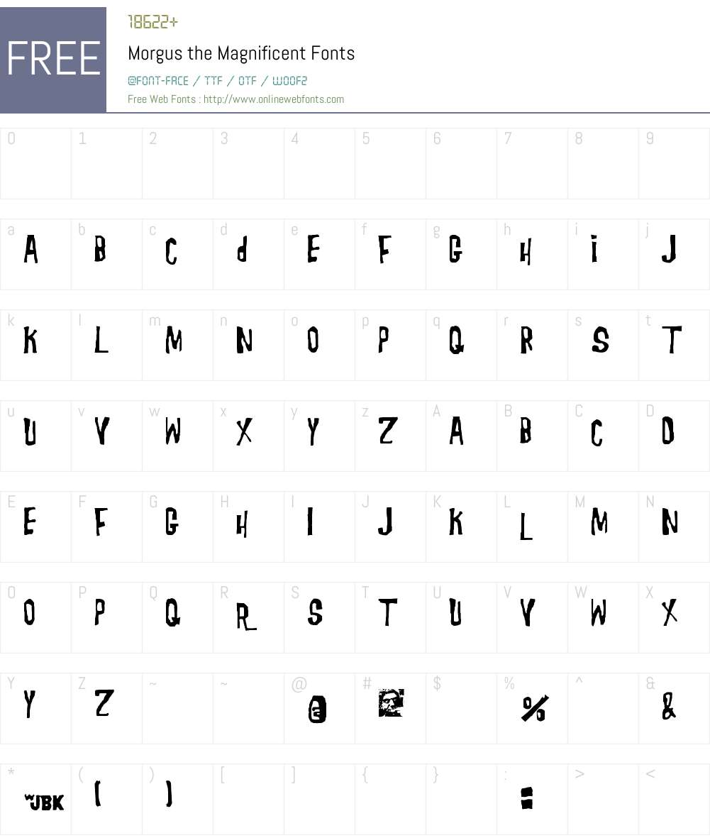 Morgus Font Screenshots