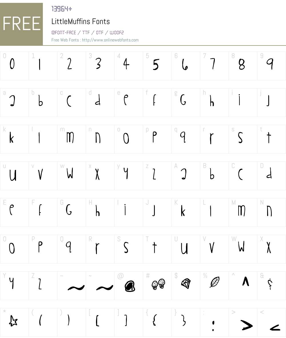 LittleMuffins Font Screenshots