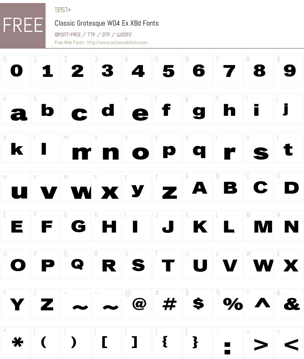 Classic Grotesque Font Screenshots
