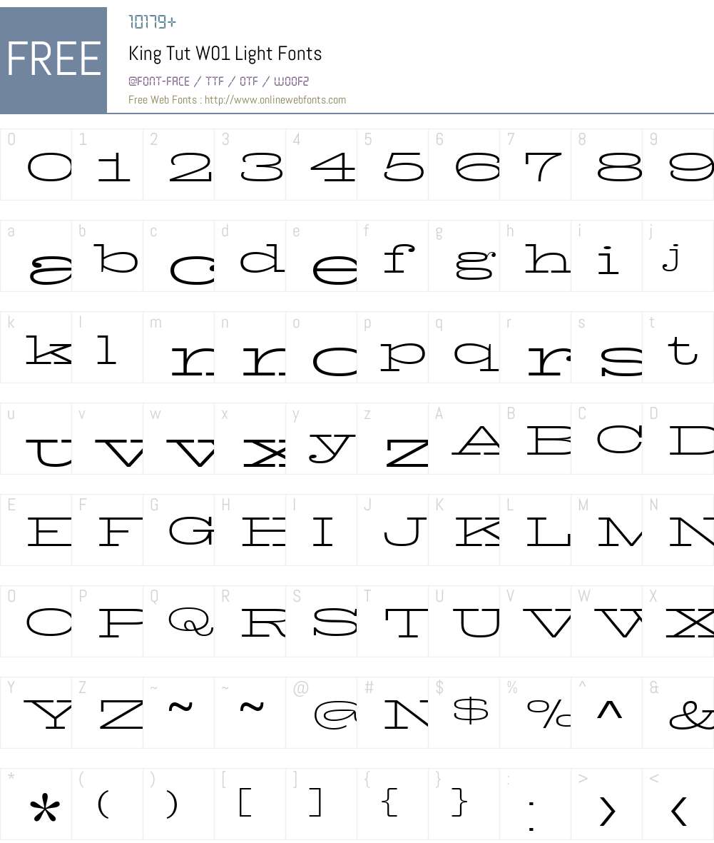 King Tut Font Screenshots