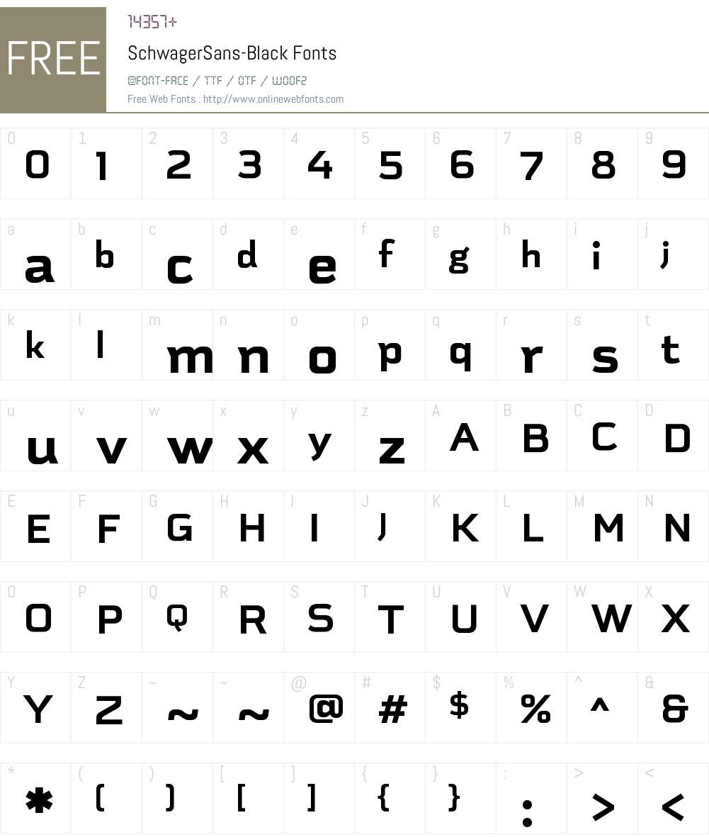 Schwager Sans Font Screenshots