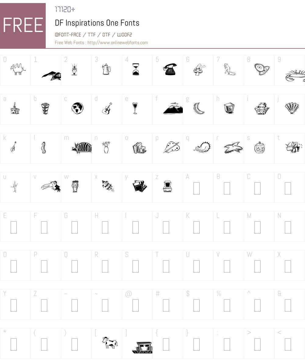 DF Inspirations One Font Screenshots