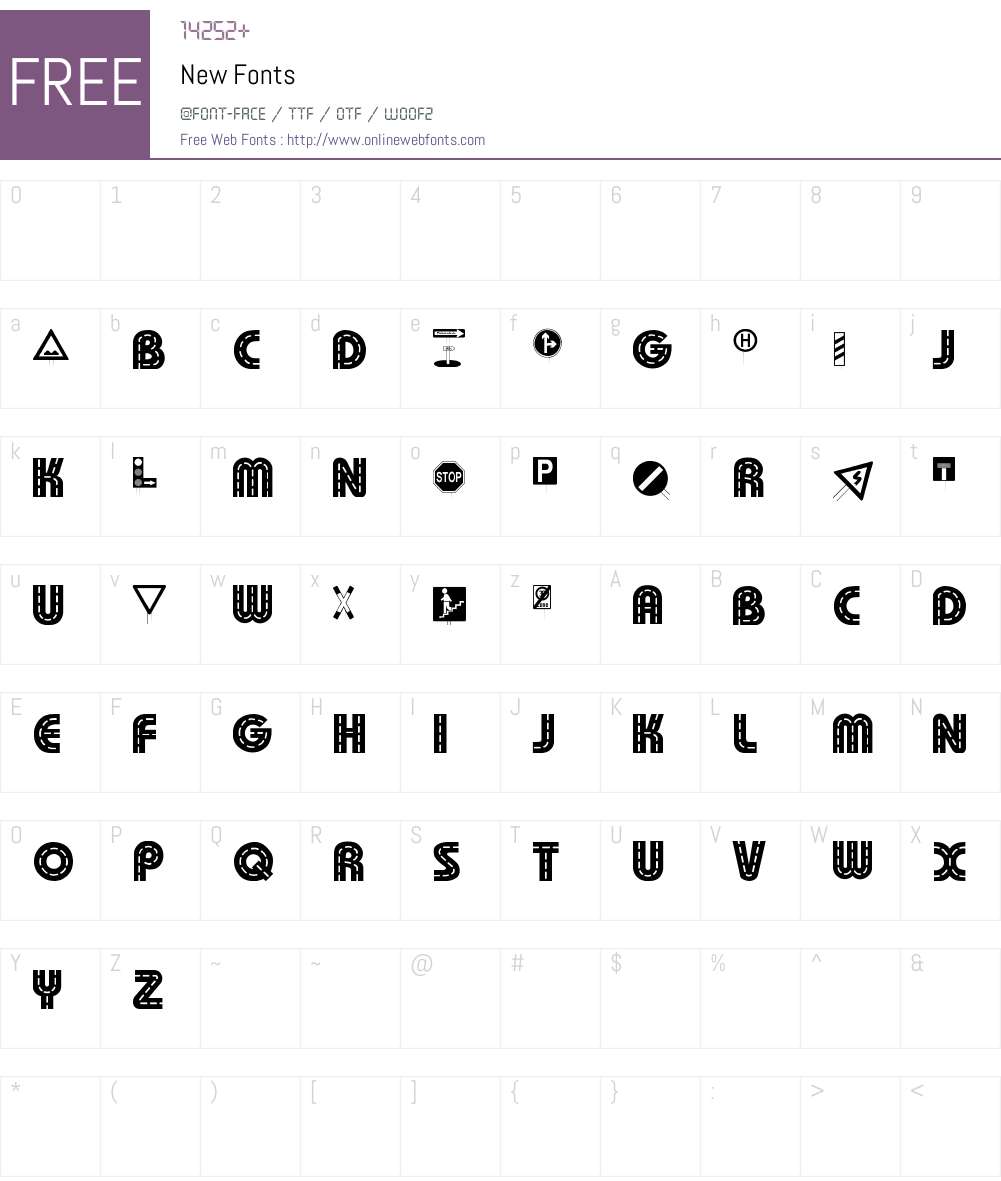 New Font Screenshots