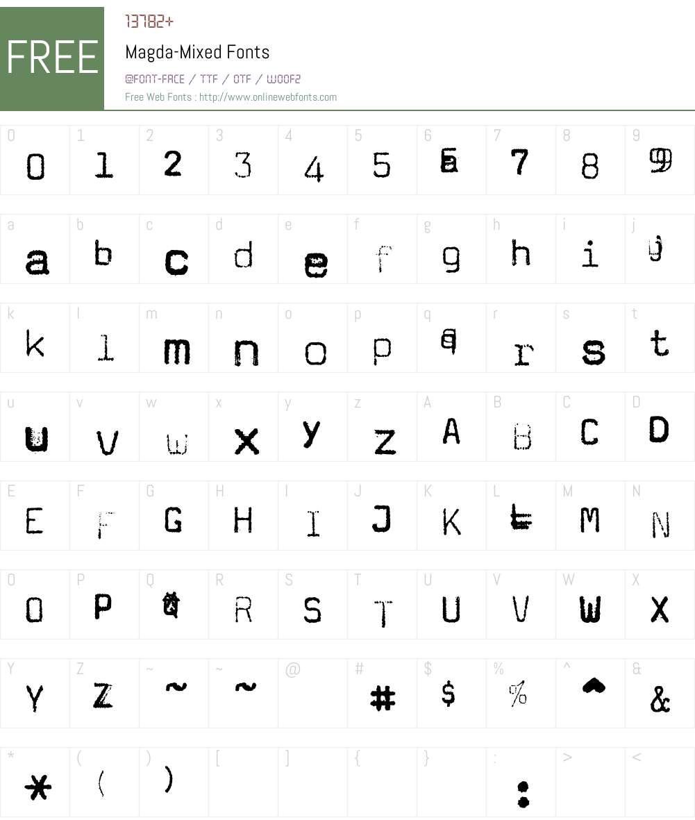 Magda Font Screenshots