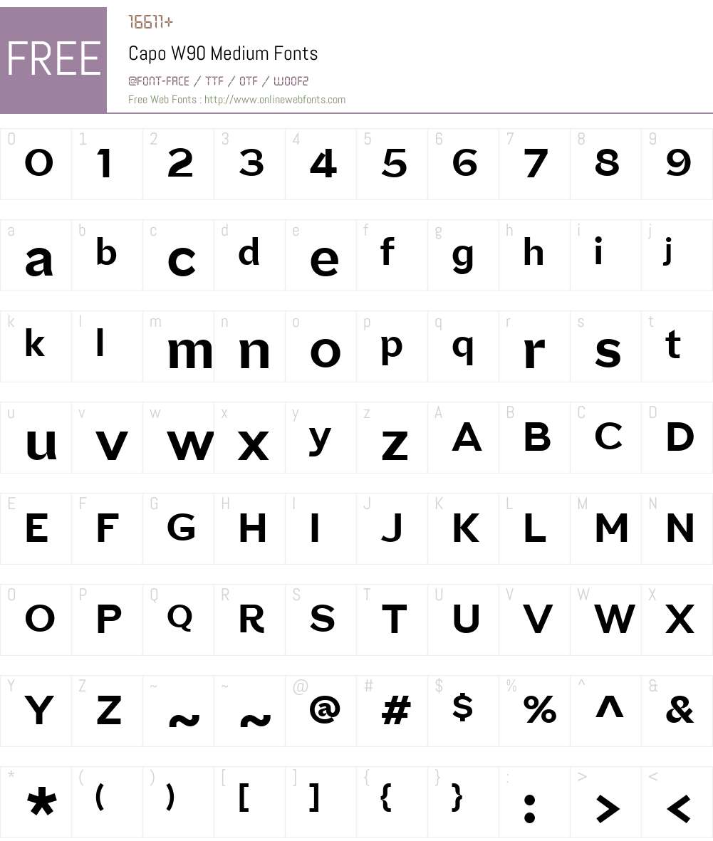 Capo Font Screenshots