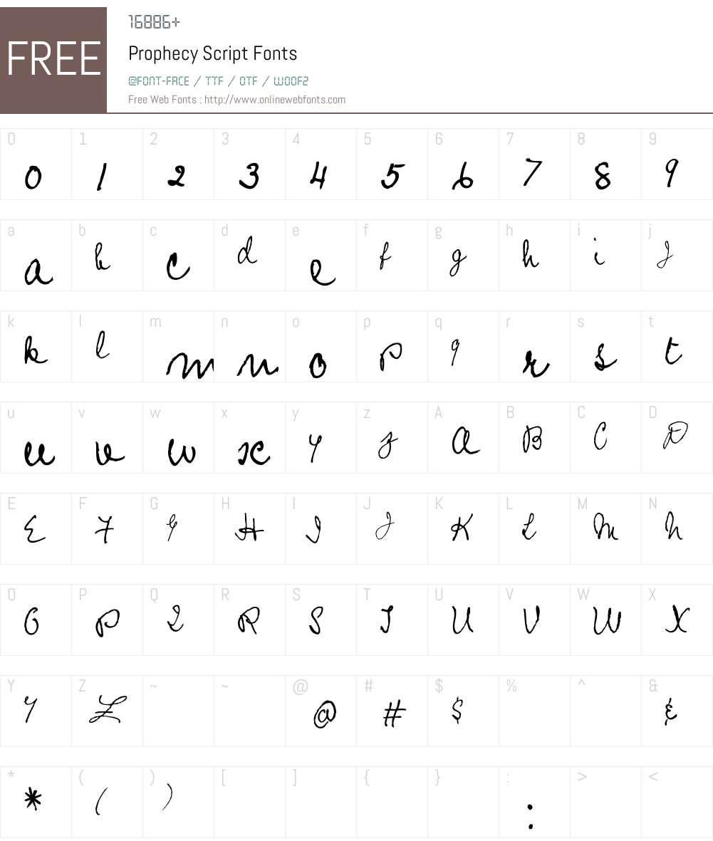Prophecy Script Font Screenshots