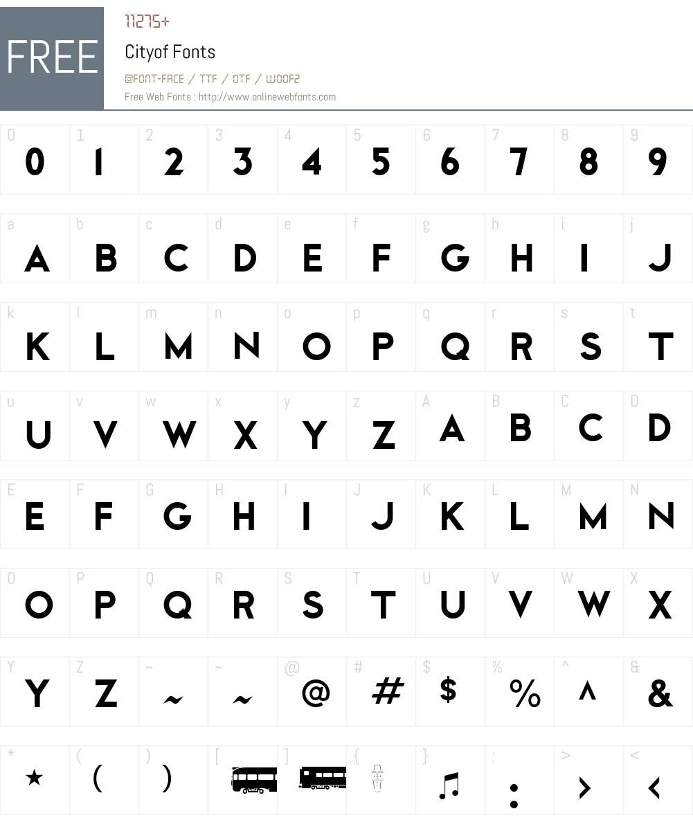 Cityof Font Screenshots