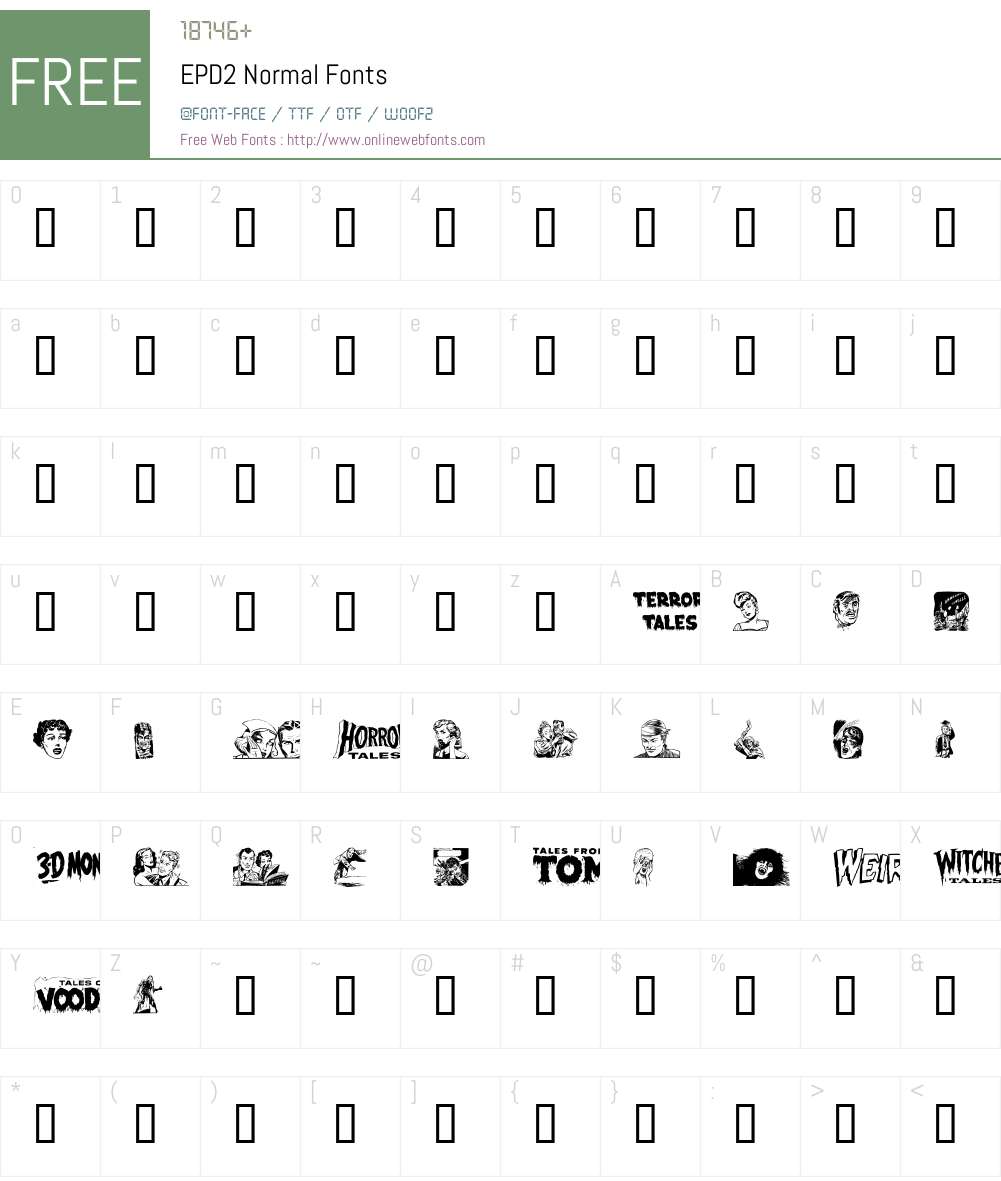 EPD2 Font Screenshots