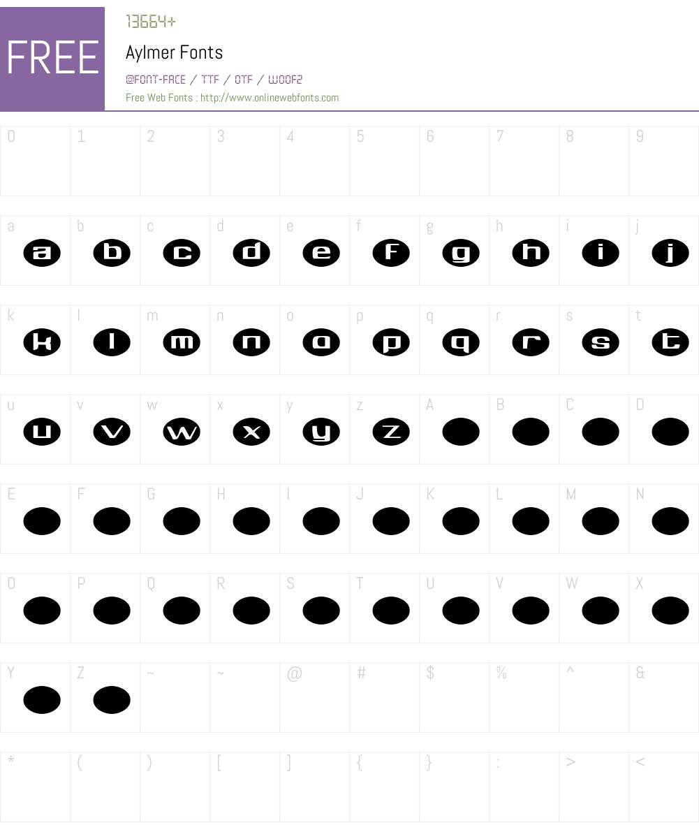 Aylmer Font Screenshots