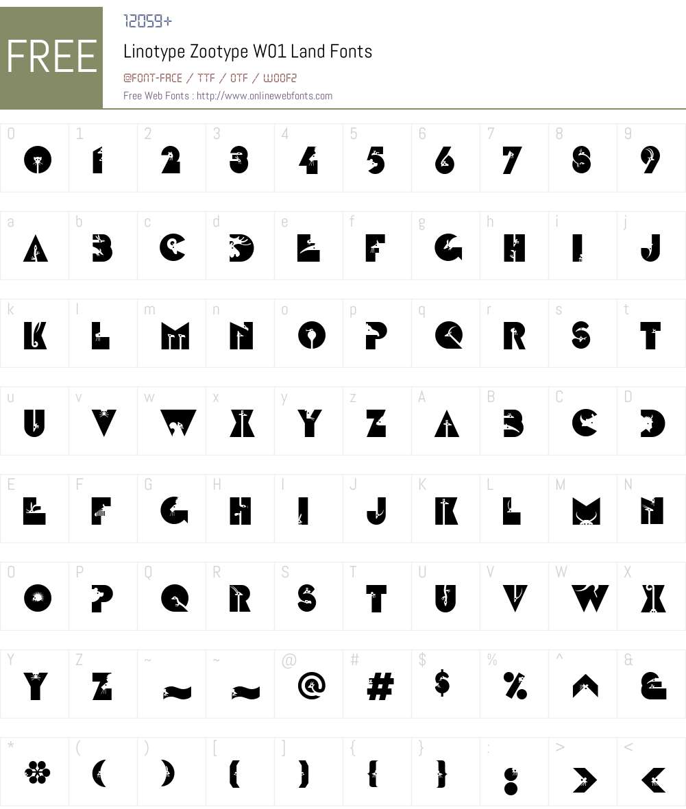 LinotypeZootypeW01-Land Font Screenshots