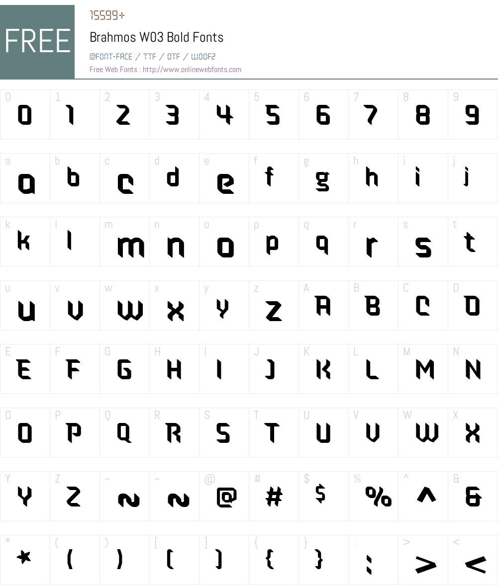 Brahmos Font Screenshots