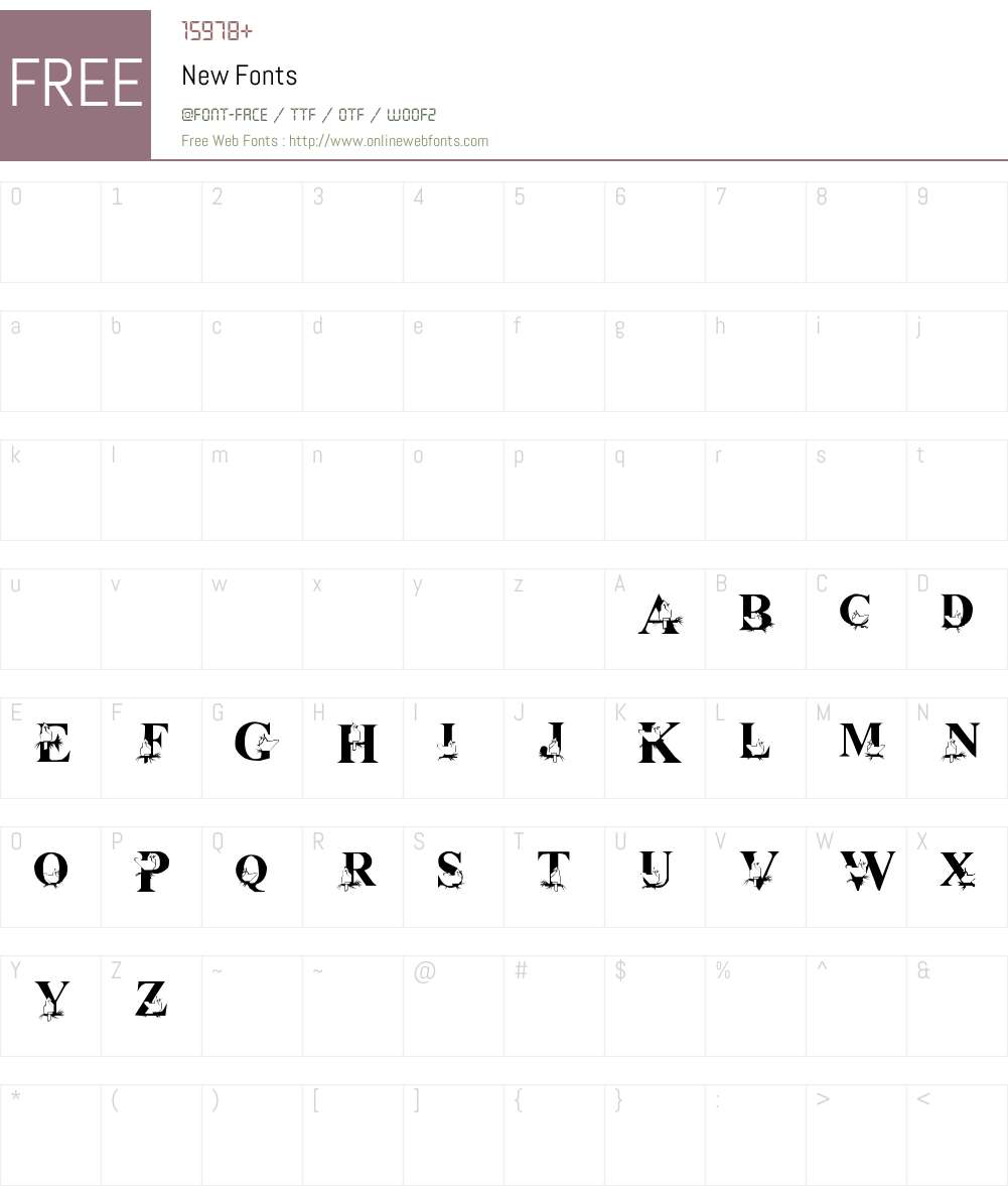 New Font Screenshots