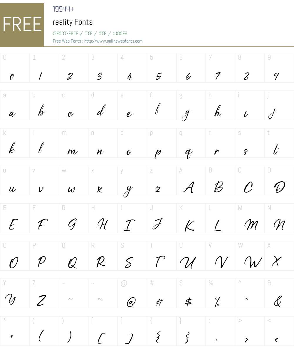 reality 1.00;January 20, 2020;FontCreator 12.0.0.2546 64-bit Fonts Free ...