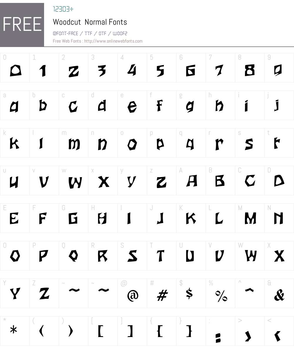 Woodcut Font Screenshots