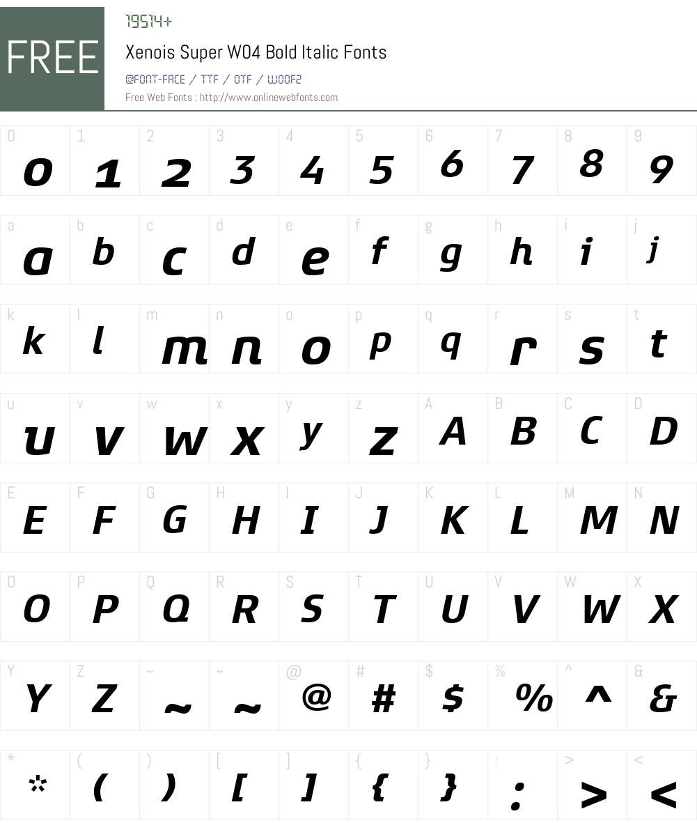 Xenois Super Font Screenshots
