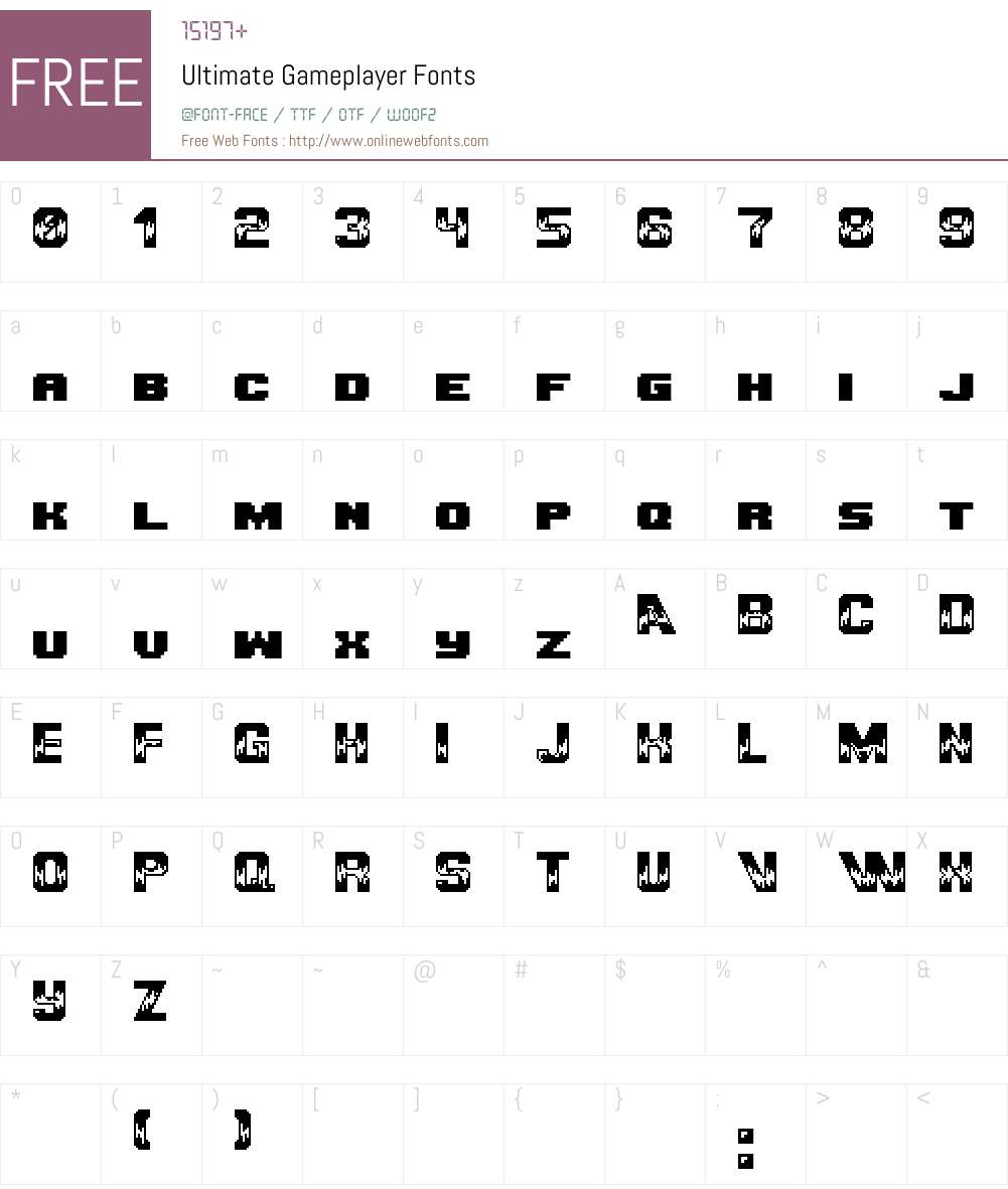 Ultimate Gameplayer July 2015 Fonts Free Download - OnlineWebFonts.COM