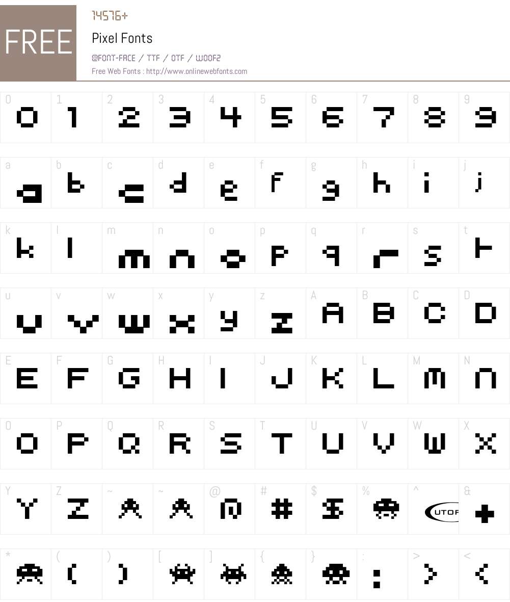 Pixel Font Screenshots