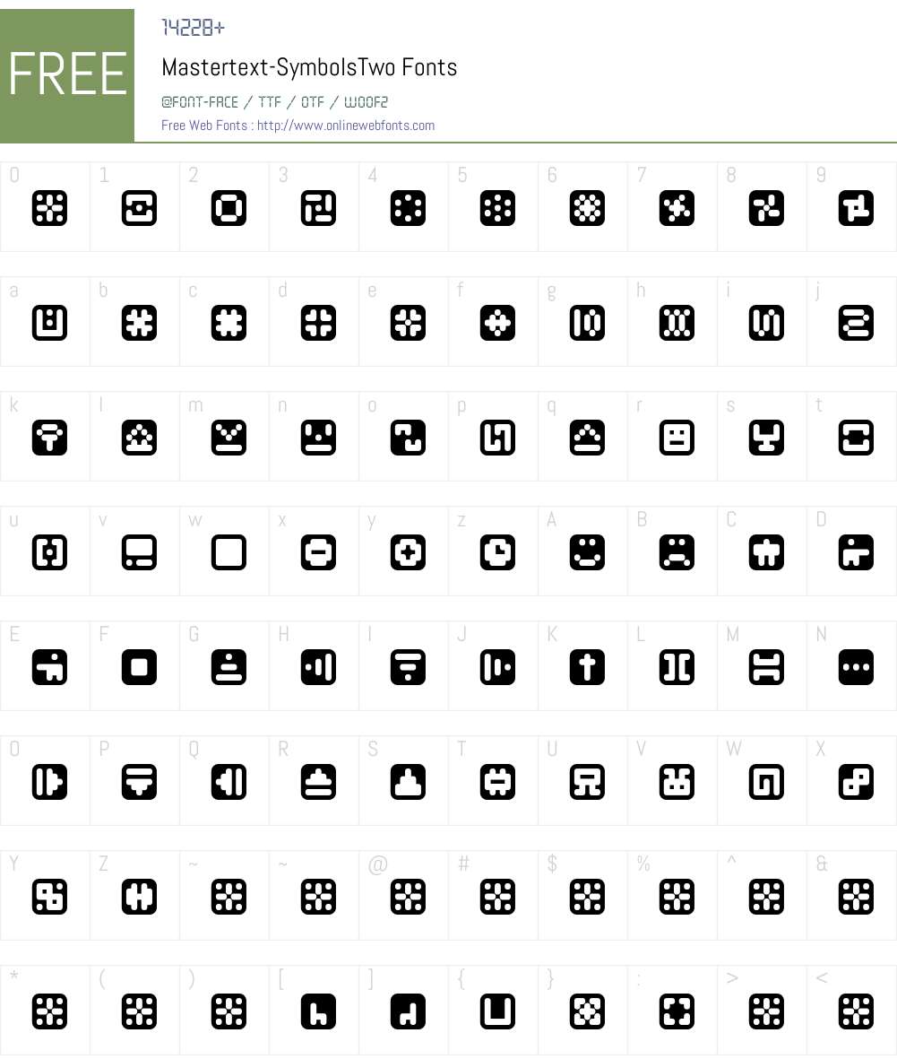 Mastertext Font Screenshots