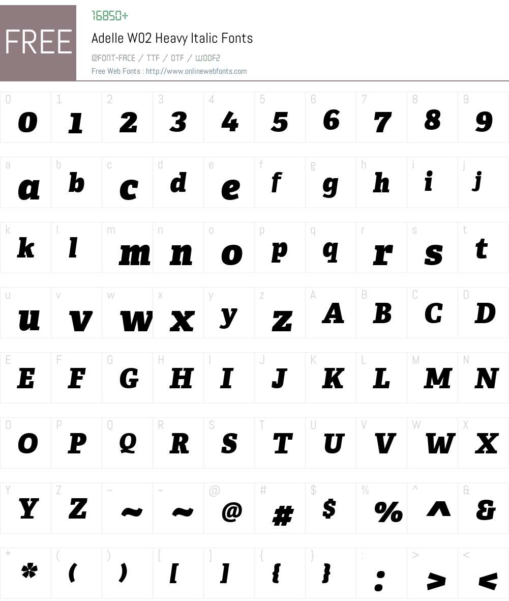 Adelle Font Screenshots