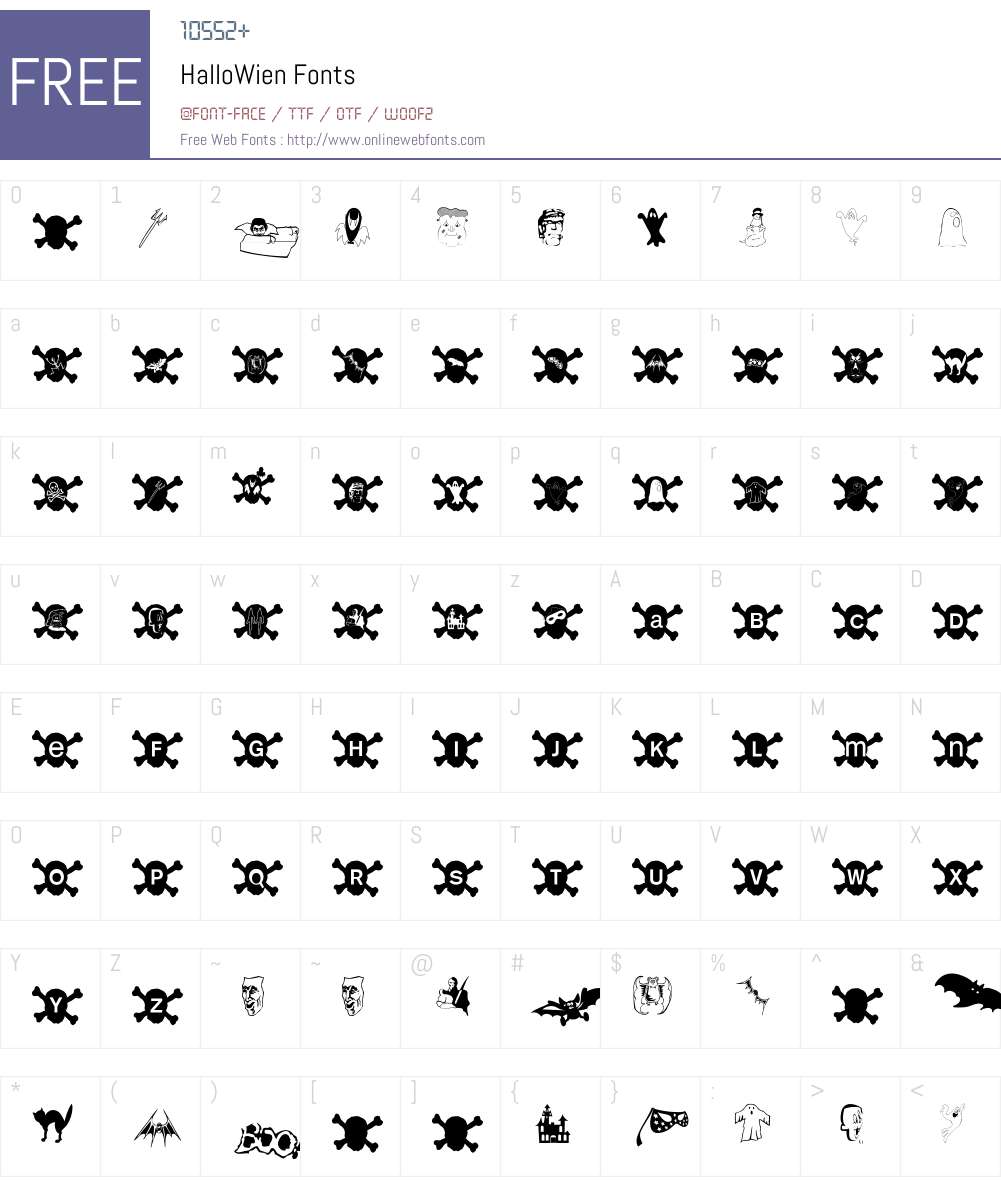 HalloWien Font Screenshots