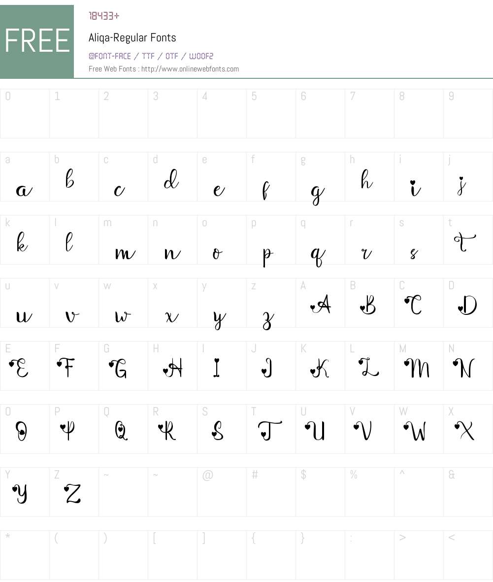 Aliqa 1.000 Fonts Free Download - OnlineWebFonts.COM