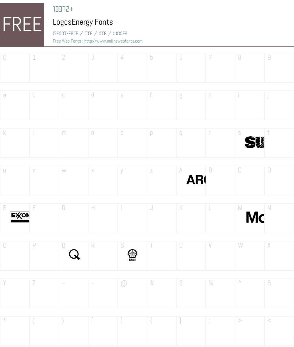 Logos Font Screenshots