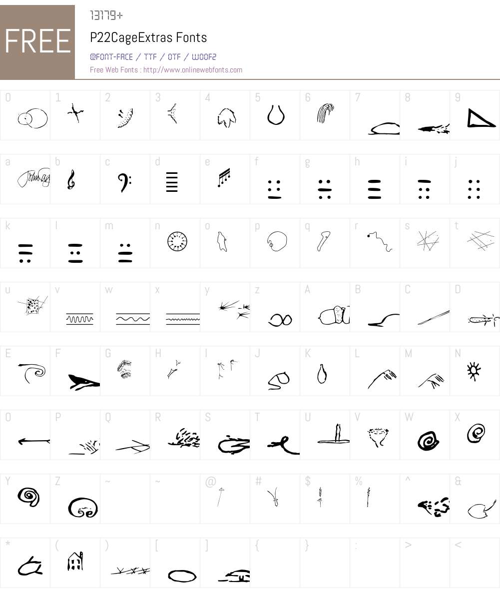 P22Cage Font Screenshots