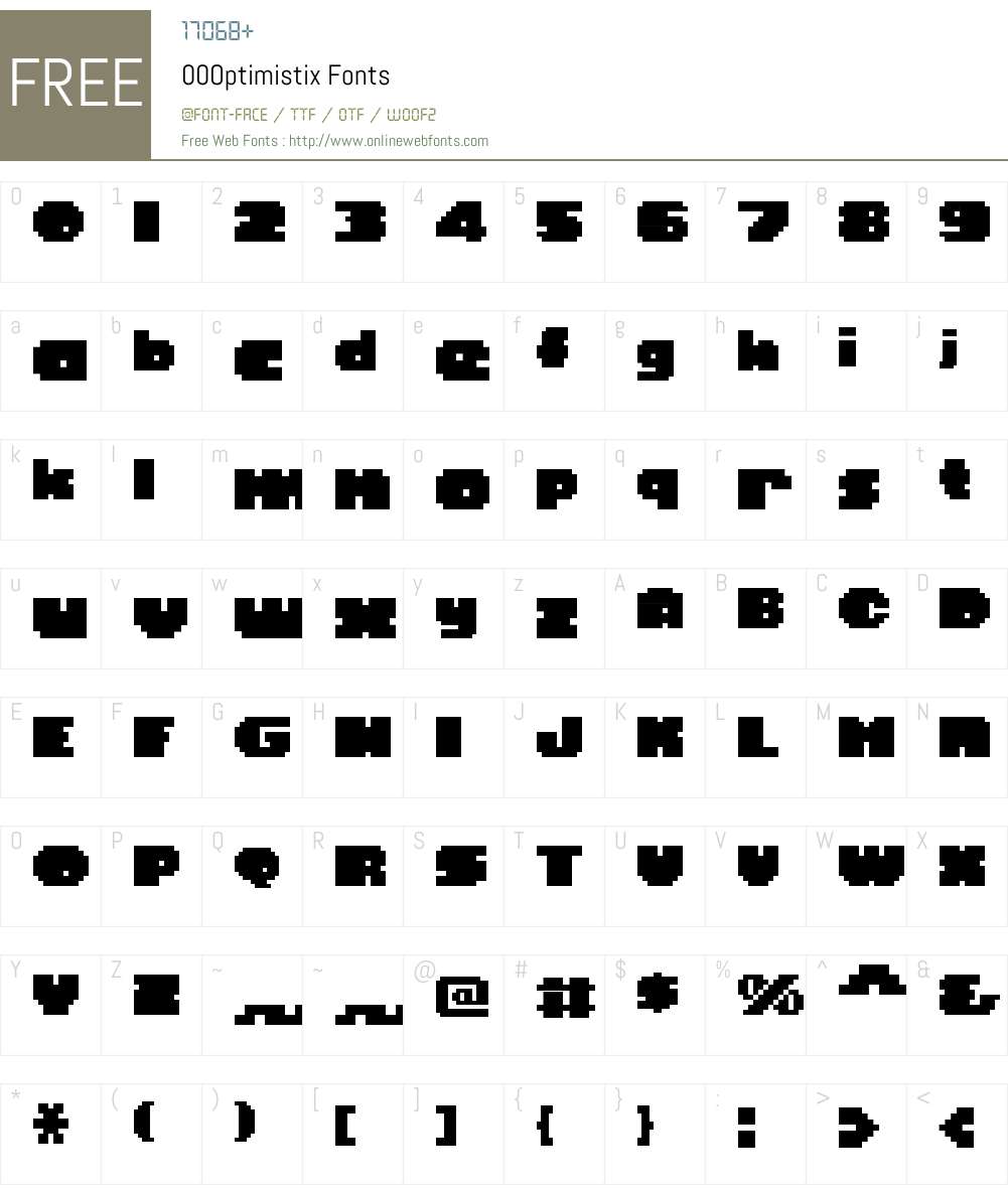 00Optimistix Font Screenshots