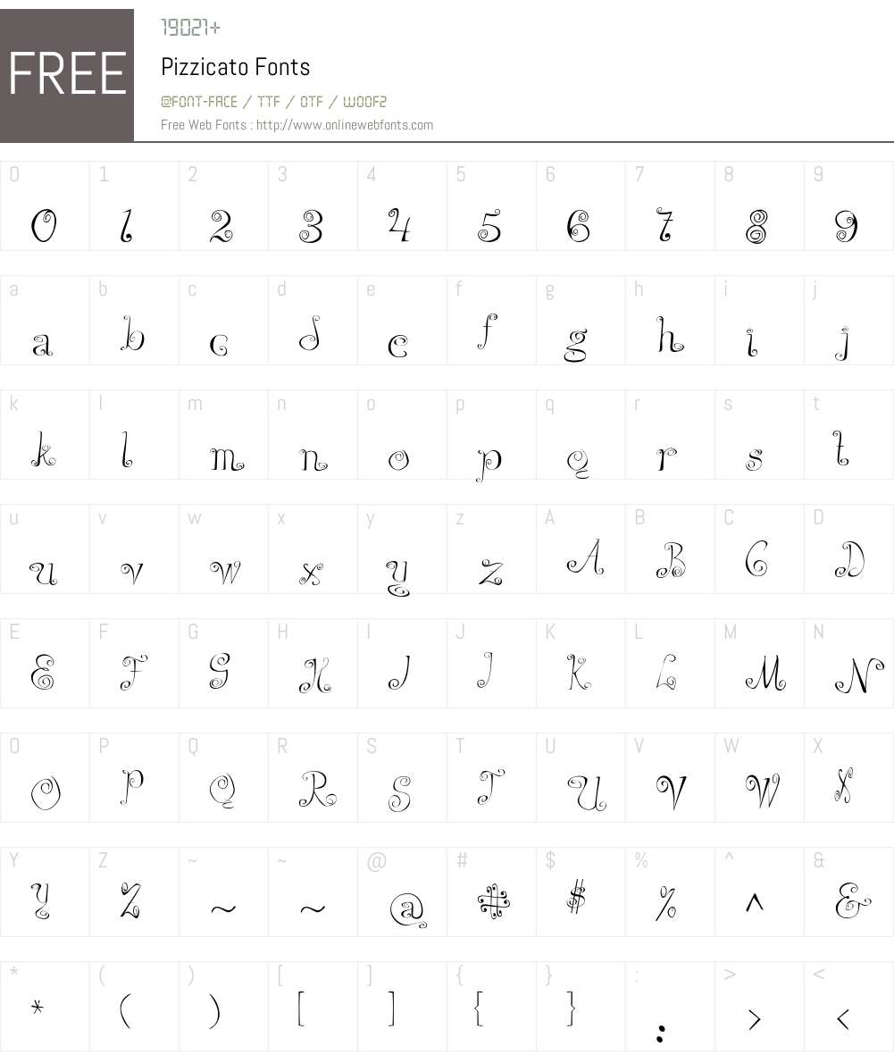 pizzicato font pizzicato font