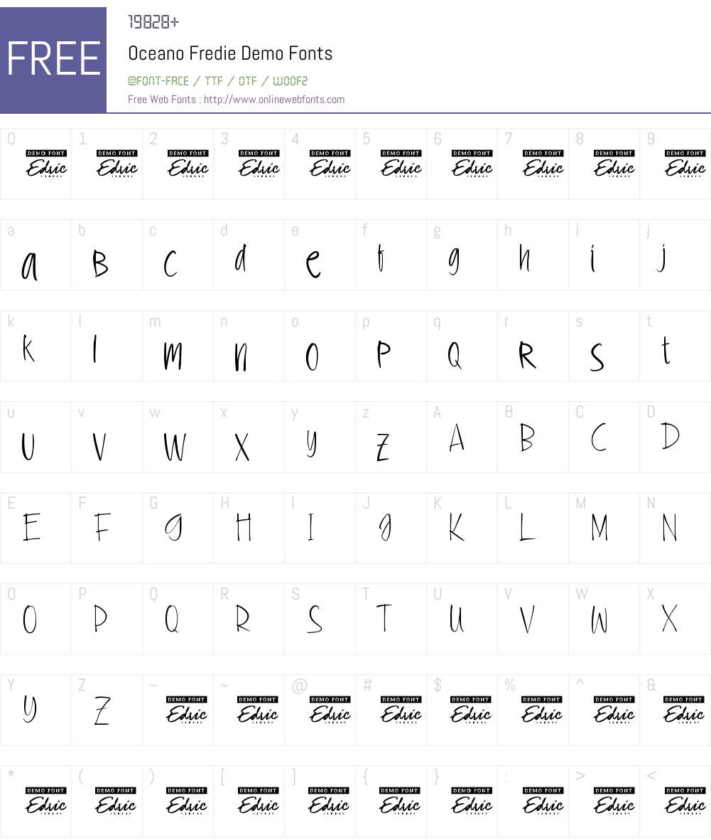 Oceano Fredie Demo 1.001;Fontself Maker 3.5.7 Fonts Free Download ...
