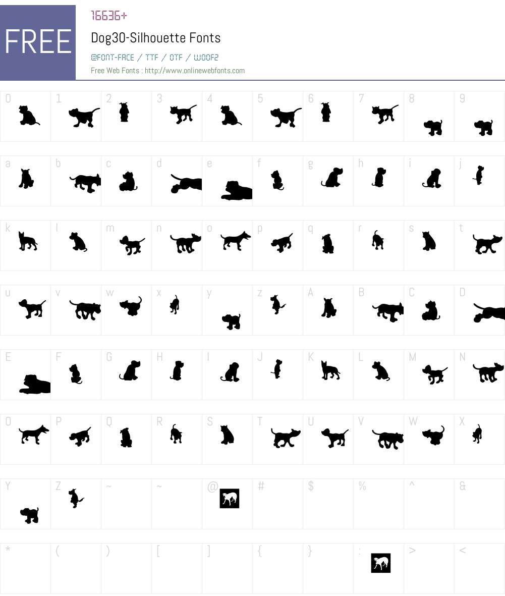 Dog30 Font Screenshots