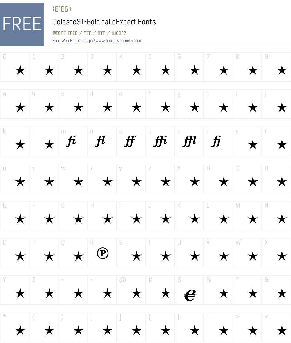 CelesteST Font Screenshots