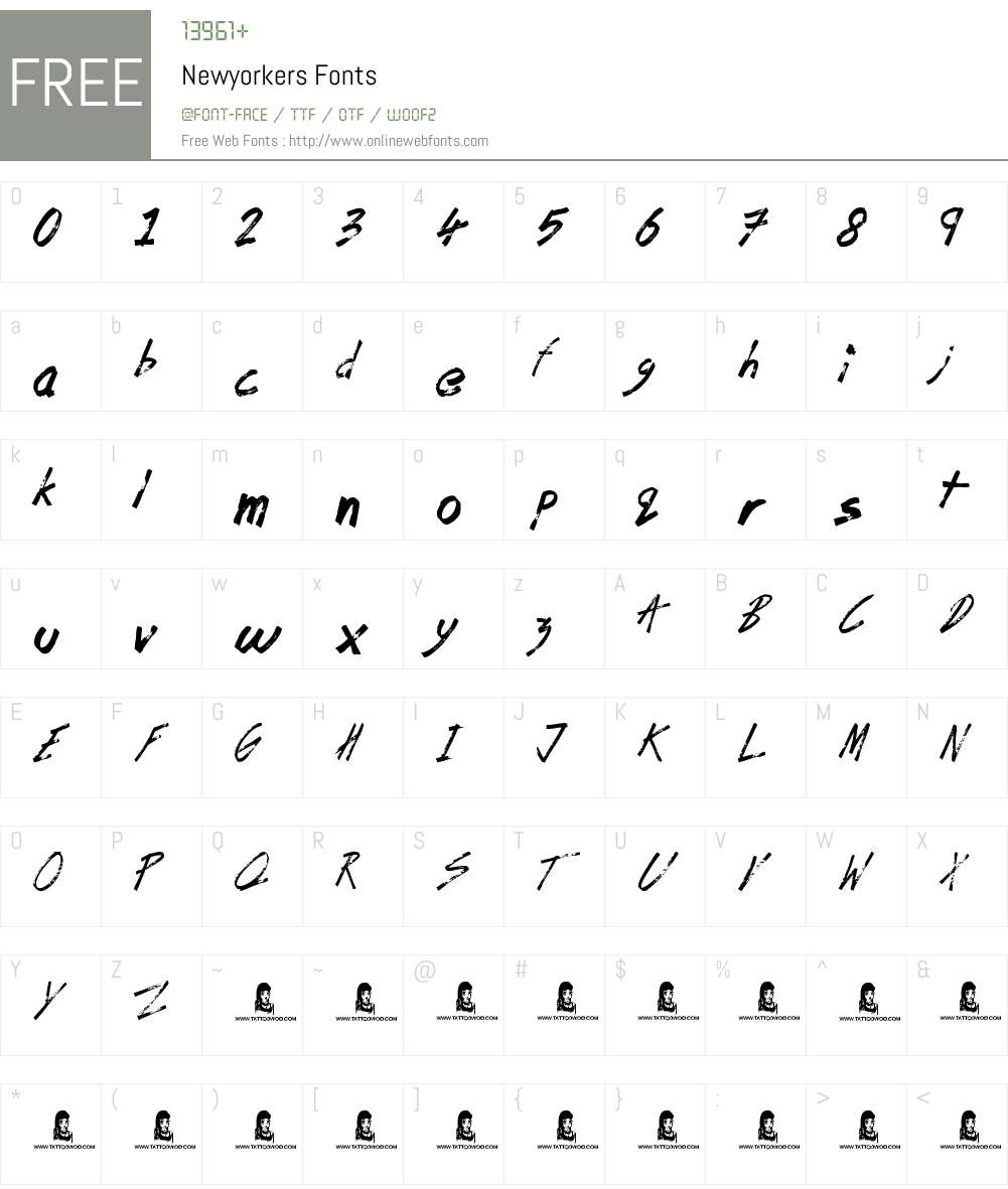 Newyorkers Font Screenshots