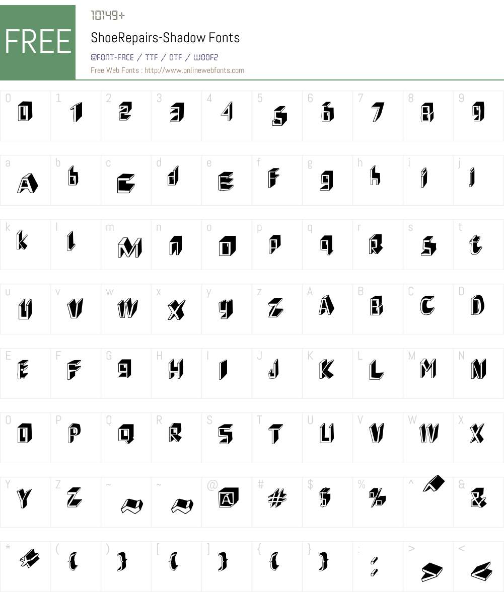 ShoeRepairs Font Screenshots